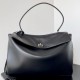 BALENCIAGA Rodeo Large Handbag in Black/Silver Hardware