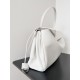 BALENCIAGA Rodeo Large Handbag in White/Silver Hardware