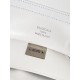 BALENCIAGA Rodeo Large Handbag in White/Silver Hardware