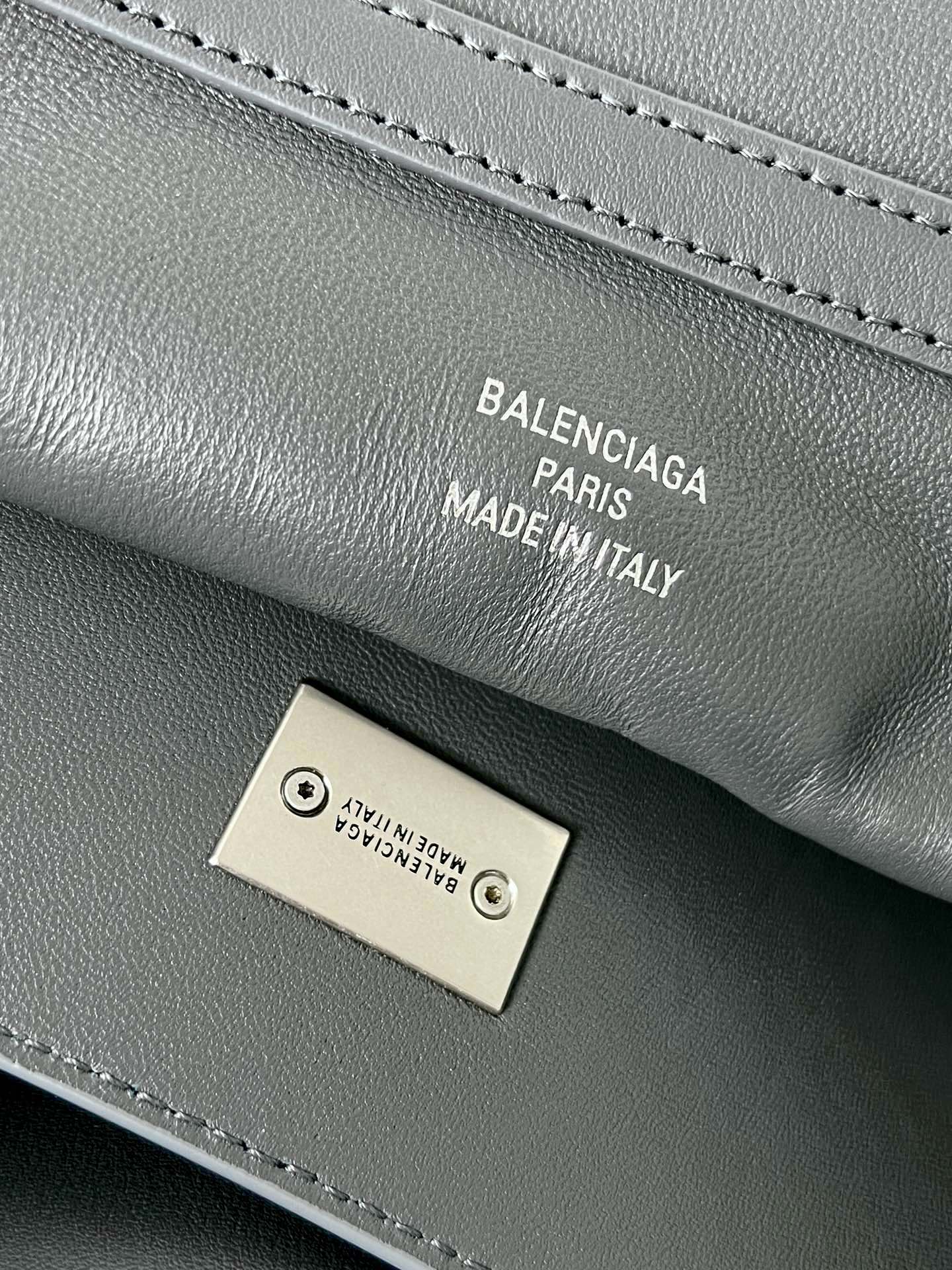 BALENCIAGA Rodeo Large Handbag in Grey/Silver Hardware