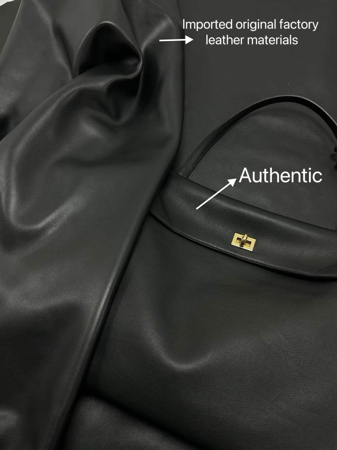 BALENCIAGA Rodeo Medium Handbag in Black/Gold Hardware