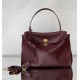 BALENCIAGA Rodeo Large Handbag in Burgundy/Gold Hardware