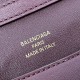 BALENCIAGA Rodeo Large Handbag in Burgundy/Gold Hardware