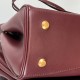 BALENCIAGA Rodeo Large Handbag in Burgundy/Gold Hardware