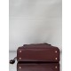 BALENCIAGA Rodeo Large Handbag in Burgundy/Gold Hardware