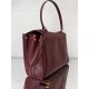 BALENCIAGA Rodeo Large Handbag in Burgundy/Gold Hardware