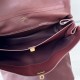 BALENCIAGA Rodeo Large Handbag in Burgundy/Gold Hardware