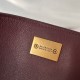 BALENCIAGA Rodeo Large Handbag in Burgundy/Gold Hardware