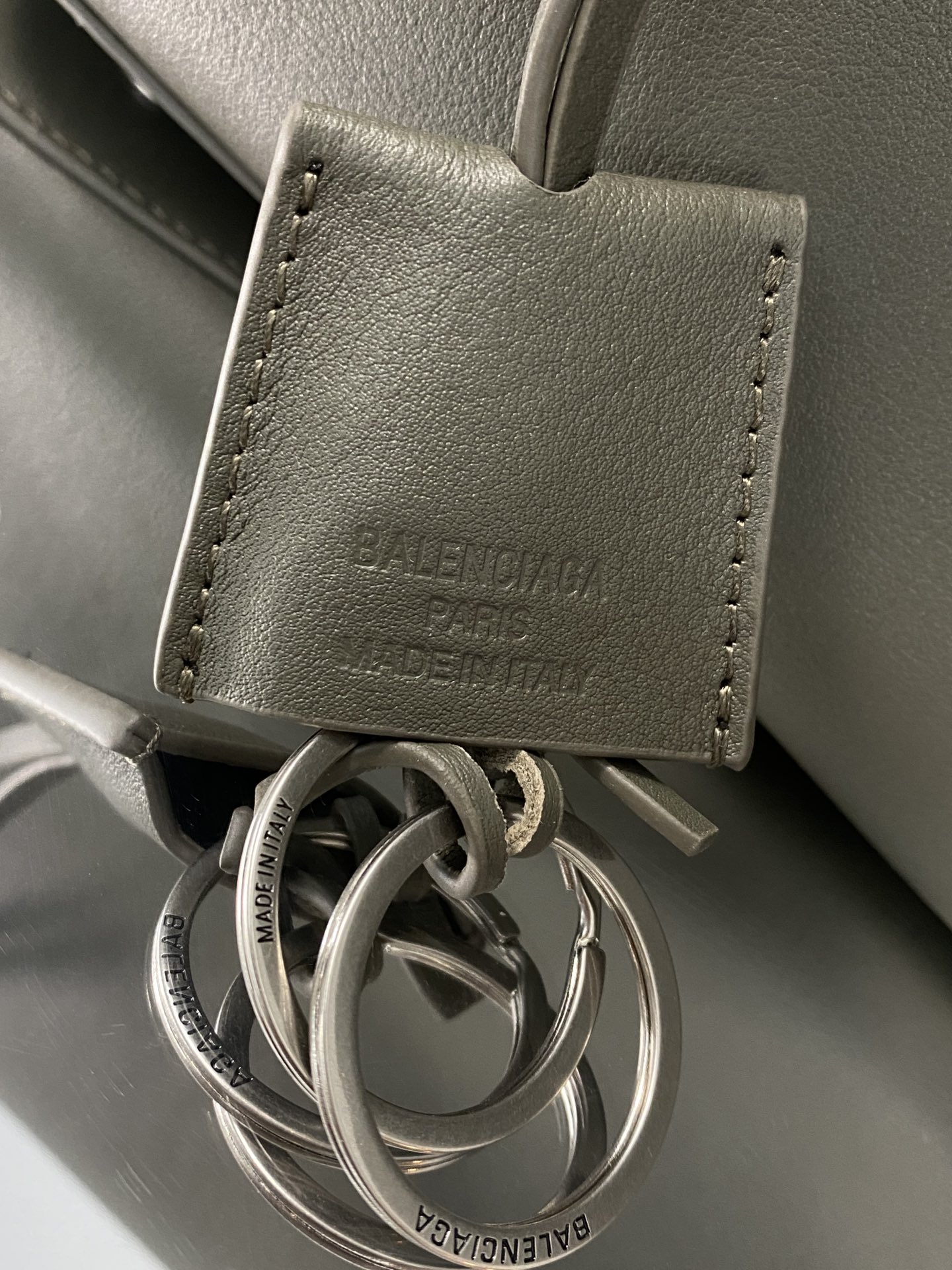 BALENCIAGA Rodeo Large Handbag in Khaki/Gold Hardware