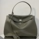 BALENCIAGA Rodeo Large Handbag in Khaki/Gold Hardware