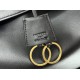 BALENCIAGA Rodeo Medium Handbag in Black/Gold Hardware