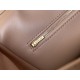 BALENCIAGA Rodeo Medium Handbag in Latte/Gold Hardware