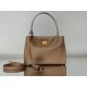 BALENCIAGA Rodeo Medium Handbag in Latte/Gold Hardware