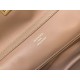 BALENCIAGA Rodeo Medium Handbag in Latte/Gold Hardware