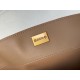 BALENCIAGA Rodeo Medium Handbag in Latte/Gold Hardware