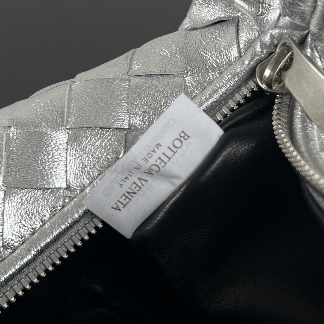 BOTTEGA VENETA Mini Jodie Handle Bag Silver