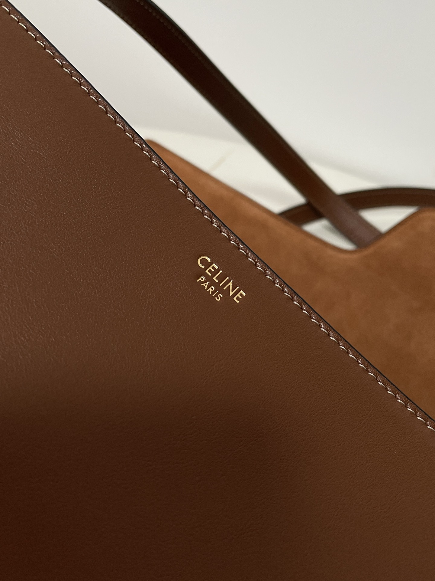 CELINE Large Soft 16 bag in Smooth Calfskin Tan 