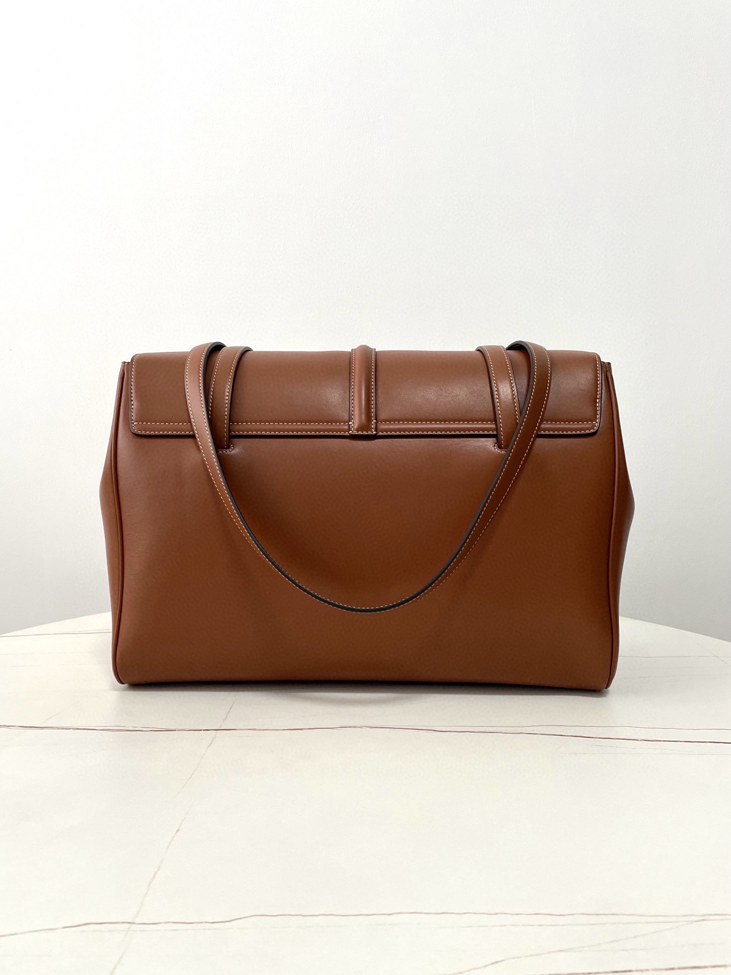 CELINE Large Soft 16 bag in Smooth Calfskin Tan 