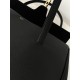 CELINE Large Soft 16 Bag in Supple Grained Calfskin Black