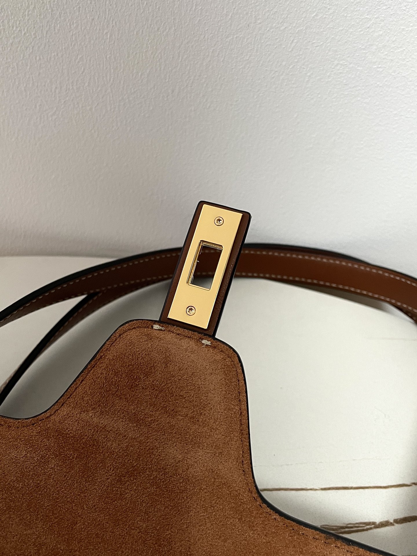 CELINE Medium Soft 16 bag in Smooth Calfskin Tan 