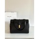 CELINE Medium Soft 16 bag in Smooth Calfskin Black