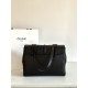 CELINE Medium Soft 16 bag in Smooth Calfskin Black