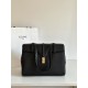 CELINE Medium Soft 16 bag in Supple Grained Calfskin Black