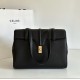 CELINE Medium Soft 16 bag in Supple Grained Calfskin Black