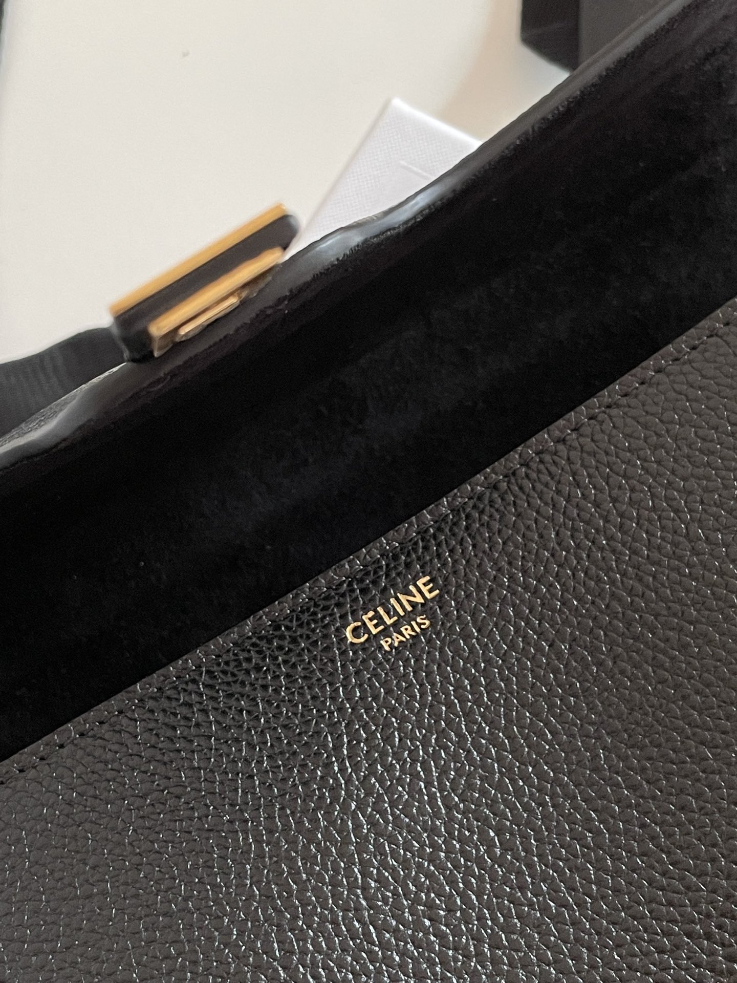 CELINE Teen 16 Soft in Supple Grained Calfskin Black