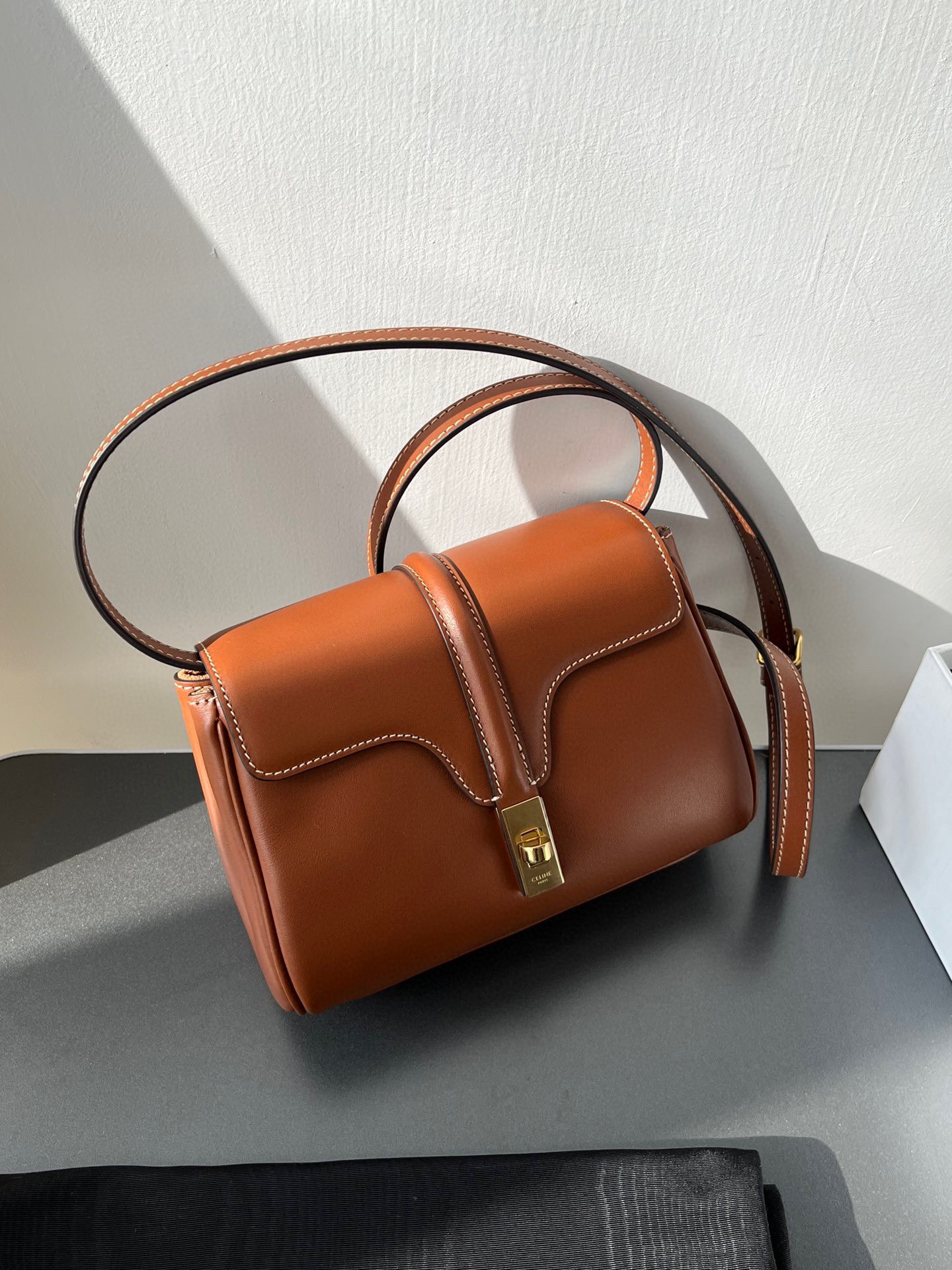 CELINE Mini Soft 16 in Smooth Calfskin Tan 