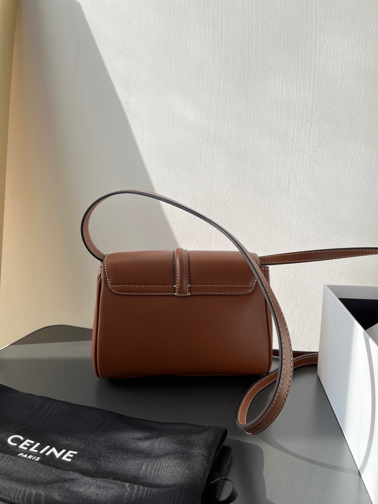 CELINE Mini Soft 16 in Smooth Calfskin Tan 