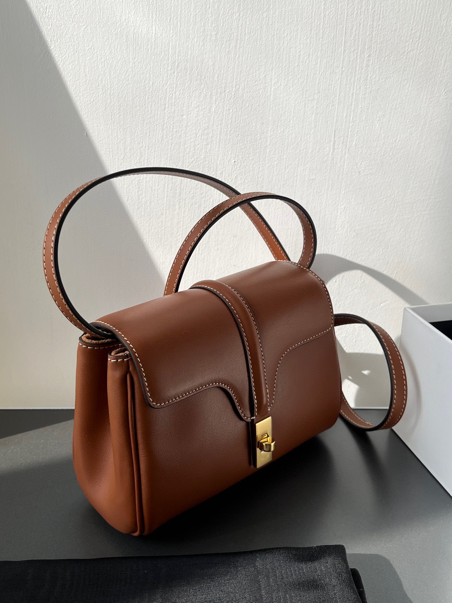 CELINE Mini Soft 16 in Smooth Calfskin Tan 