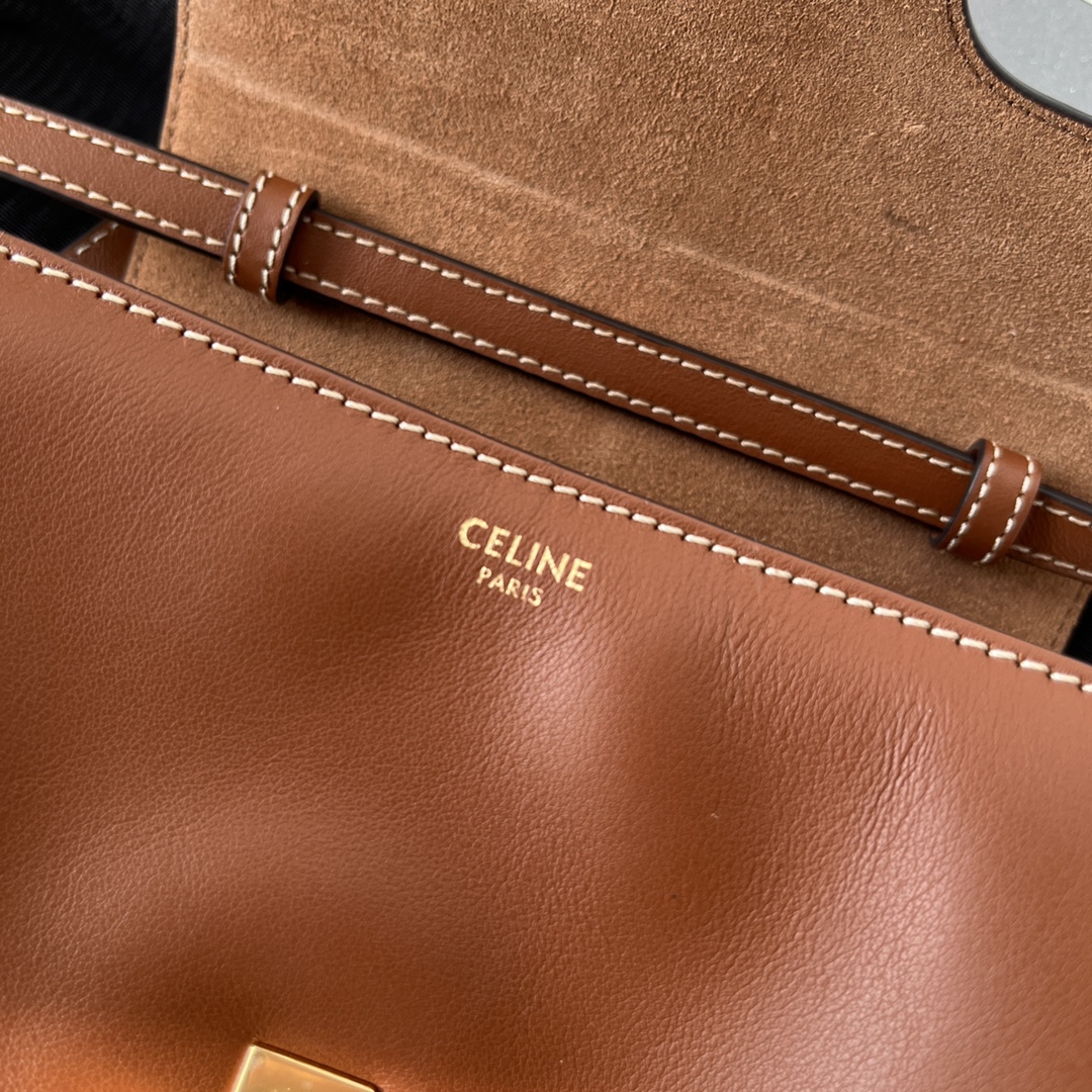 CELINE Mini Soft 16 in Smooth Calfskin Tan 