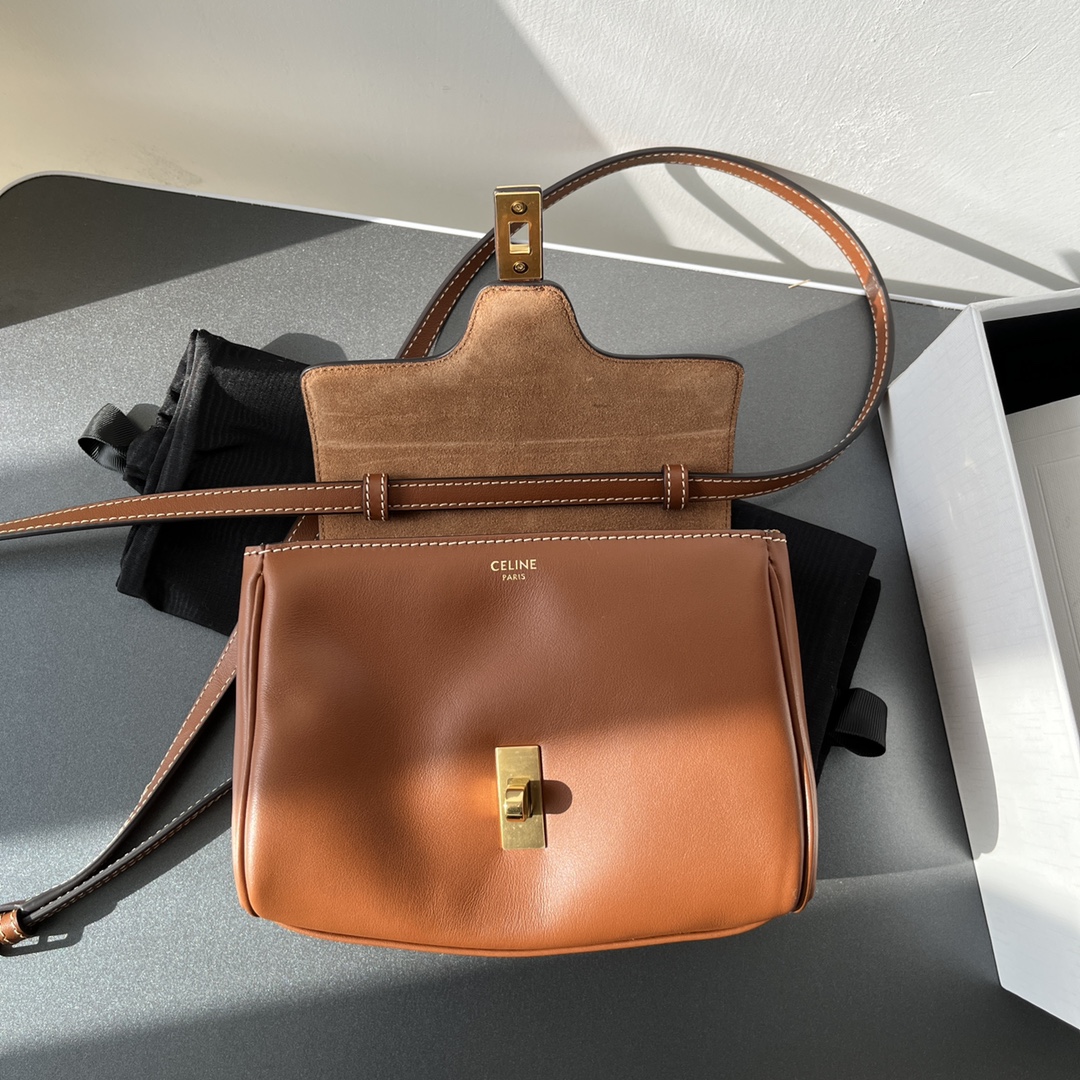 CELINE Mini Soft 16 in Smooth Calfskin Tan 