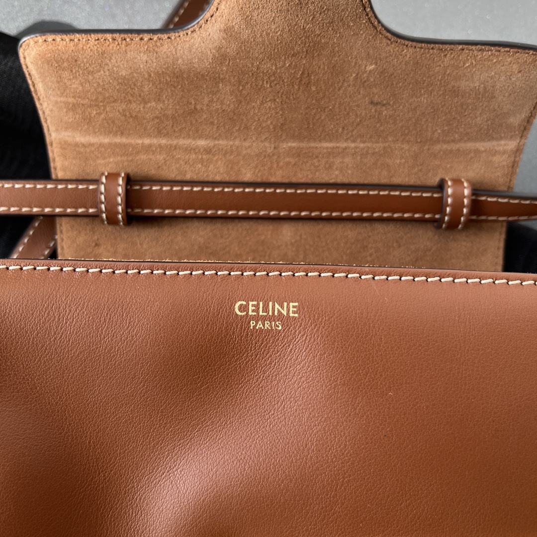 CELINE Mini Soft 16 in Smooth Calfskin Tan 