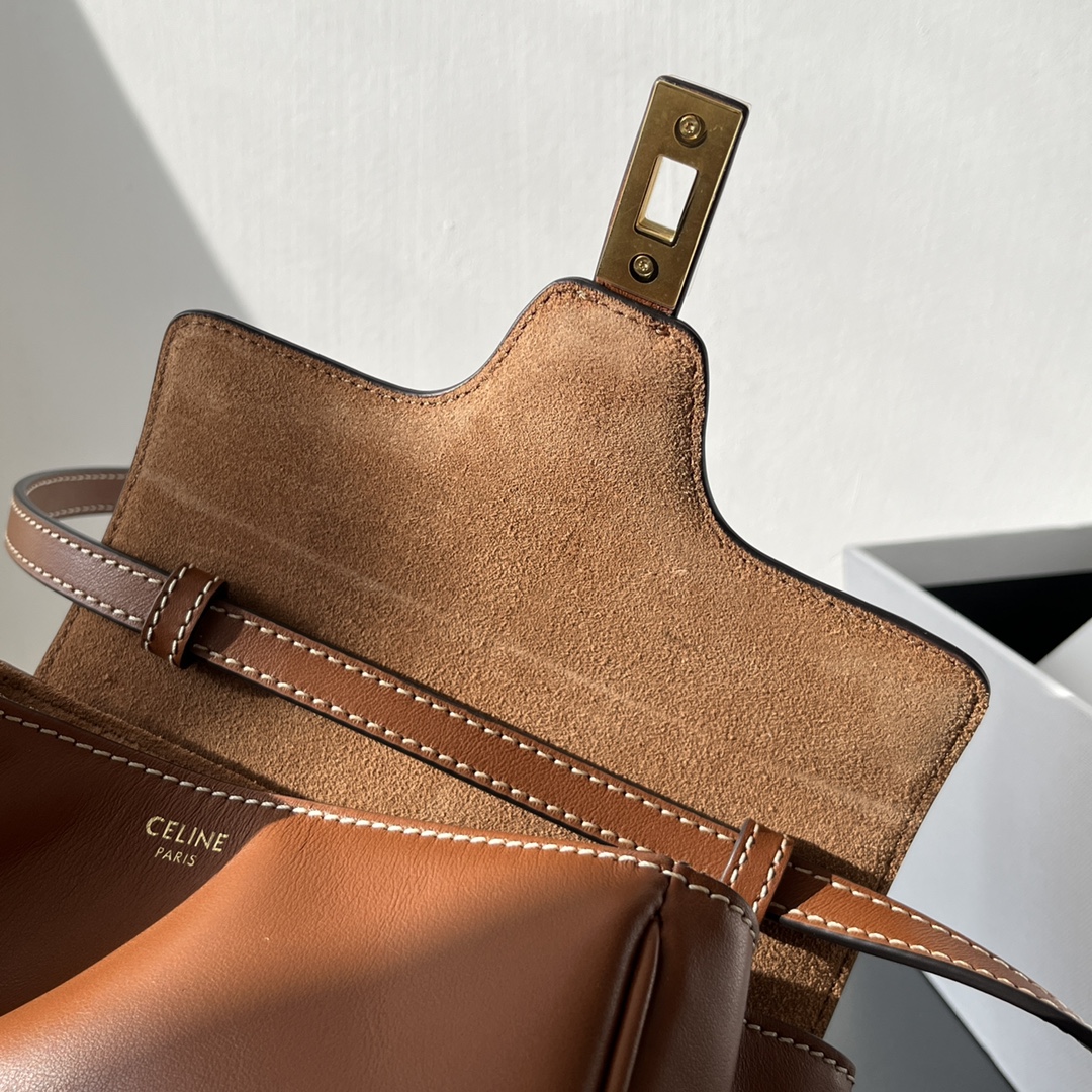 CELINE Mini Soft 16 in Smooth Calfskin Tan 