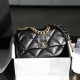 CHANEL Large 19 Flap Bag Black Lambskin Mixed Metal Hardware