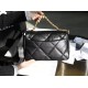 CHANEL Large 19 Flap Bag Black Lambskin Mixed Metal Hardware