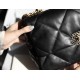 CHANEL Large 19 Flap Bag Black Lambskin Mixed Metal Hardware