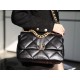 CHANEL Large 19 Flap Bag Black Lambskin Mixed Metal Hardware