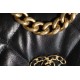 CHANEL Small 19 Flap Bag Black Lambskin Mixed Metal Hardware