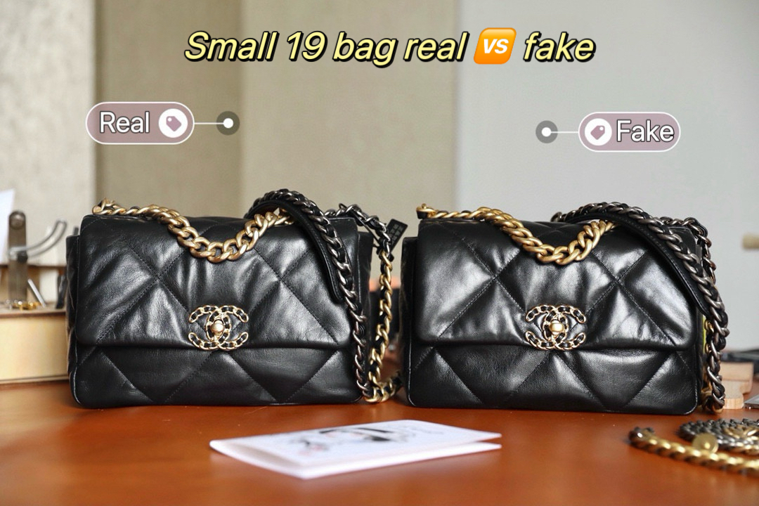 CHANEL Small 19 Flap Bag Black Lambskin Mixed Metal Hardware