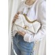 CHANEL Small 19 Flap Bag White Lambskin Mixed Metal Hardware