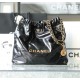 CHANEL Small 22 Bag Black Calfskin Gold Hardware