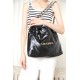 CHANEL Small 22 Bag Black Calfskin Gold Hardware