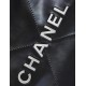 CHANEL Small 22 Bag Black Calfskin Silver Hardware