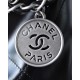 CHANEL Small 22 Bag Black Calfskin Silver Hardware