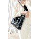 CHANEL Small 22 Bag Black Calfskin Silver Hardware