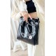 CHANEL Small 22 Bag Black Calfskin Silver Hardware