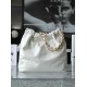 CHANEL Small 22 Bag White Calfskin Gold Hardware